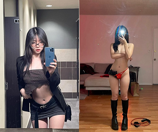 cô hot girl tiktok nhún cực sung trên cu bạn trai